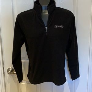Mount Tremblant black fleece top